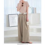 2wayウエストデザインワイドパンツ［M4055］ | KOBE LETTUCE | 詳細画像2 