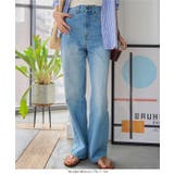 綿100%ハイウエストストレートワイドデニムパンツ［M4060］ | KOBE LETTUCE | 詳細画像5 