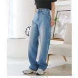 綿100%ハイウエストストレートワイドデニムパンツ［M4060］ | KOBE LETTUCE | 詳細画像11 