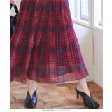 チェック消しプリーツスカート［M4127］ | KOBE LETTUCE | 詳細画像3 