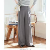 選べるサイズ シワになりにくいワイドパンツ［M4162］ | KOBE LETTUCE | 詳細画像6 