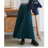 ウエストラインゴムチェックスカート［M4164］ | KOBE LETTUCE | 詳細画像3 