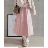 ジャガード切替フレアスカート［M4165］ | KOBE LETTUCE | 詳細画像6 