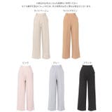 選べるサイズ 美脚ポンチワイドパンツ［M4190］ | KOBE LETTUCE | 詳細画像18 