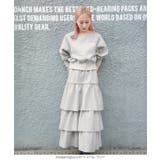 裏起毛スウェットティアードスカート 裏起毛 スウェット | KOBE LETTUCE | 詳細画像11