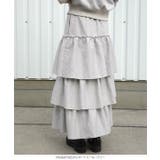 裏起毛スウェットティアードスカート 裏起毛 スウェット | KOBE LETTUCE | 詳細画像13