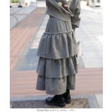 裏起毛スウェットティアードスカート 裏起毛 スウェット | KOBE LETTUCE | 詳細画像17