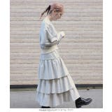 裏起毛スウェットティアードスカート 裏起毛 スウェット | KOBE LETTUCE | 詳細画像9