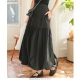 切替えバルーンスカート［M4210］ロングスカート 春服 夏 白 ホワイト | KOBE LETTUCE | 詳細画像2 