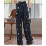 総柄プリントワイドタックパンツ［M4225］ | KOBE LETTUCE | 詳細画像3 