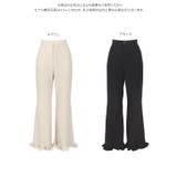 フリルデザイン ストレッチフレアパンツ［M4241］ | KOBE LETTUCE | 詳細画像8 