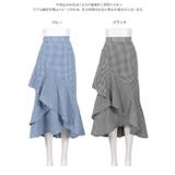 アシンメトリーフリルチェックスカート［M4242］ | KOBE LETTUCE | 詳細画像8 