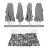 アシンメトリーフリルチェックスカート［M4242］ | KOBE LETTUCE | 詳細画像9 