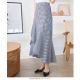 アシンメトリーフリルチェックスカート［M4242］ | KOBE LETTUCE | 詳細画像4 