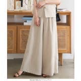 リネンタッチワイドパンツ［M4247］ | KOBE LETTUCE | 詳細画像2 