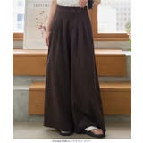 リネンタッチワイドパンツ［M4247］ | KOBE LETTUCE | 詳細画像5 