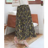 ワッシャープリーツ花柄スカート［M4265］ | KOBE LETTUCE | 詳細画像1 