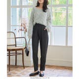 選べるサイズ 美脚ポンチテーパードパンツ 美脚 | KOBE LETTUCE | 詳細画像13