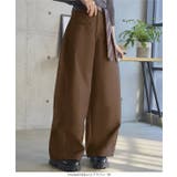 ネクタイ風ベルト付きカーブパンツ［M4302］ ネクタイ風ベルト付き カーブパン… | KOBE LETTUCE | 詳細画像8 