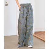 ダブルウエストストライプワイドパンツ［M4333］ ストライプ ワイドパンツ | KOBE LETTUCE | 詳細画像1 