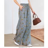 ダブルウエストストライプワイドパンツ［M4333］ ストライプ ワイドパンツ | KOBE LETTUCE | 詳細画像2 