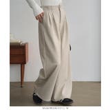 裏フリースタックワイドパンツ 裏フリース タックワイドパンツ | KOBE LETTUCE | 詳細画像3 