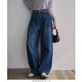 裏ファーバレルレッグデニムパンツ 裏ファー バレルレッグ | KOBE LETTUCE | 詳細画像3