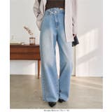 アシメウエストワイドストレートデニム［M4358］ アシメウエスト ワイド | KOBE LETTUCE | 詳細画像4 