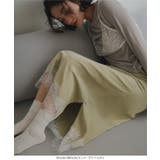 選べる2タイプミディorロング裾レースサテンスカート［M4360］ 裾レース サ… | KOBE LETTUCE | 詳細画像4 