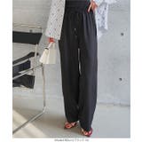 選べるサイズ 防シワウエストゴムワイドパンツ［M4366］ シワになりにくい | KOBE LETTUCE | 詳細画像12 