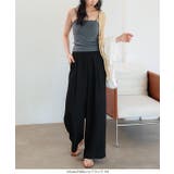 選べるサイズ さらとろ麻調ワイドパンツ［M4424］ ワイドパンツ | KOBE LETTUCE | 詳細画像11 
