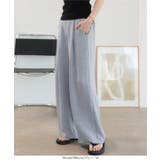 選べるサイズ さらとろ麻調ワイドパンツ［M4424］ ワイドパンツ | KOBE LETTUCE | 詳細画像5 