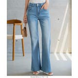 ストレッチフレアデニムパンツ［M4429］ ストレッチ フレア | KOBE LETTUCE | 詳細画像2 
