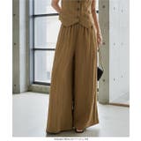 ウエストリボンレーヨンワイドパンツ［M4442］ ウエストリボン レーヨン | KOBE LETTUCE | 詳細画像7 