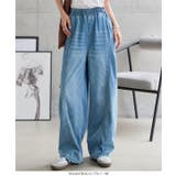 イージーワイドデニムパンツ［M4448］ イージーワイドデニムパンツ レディース | KOBE LETTUCE | 詳細画像3 
