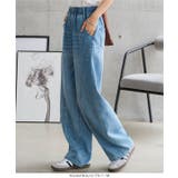 イージーワイドデニムパンツ［M4448］ イージーワイドデニムパンツ レディース | KOBE LETTUCE | 詳細画像4 