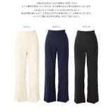 イージーケア美脚ストレッチスリットパンツ［M4472］ スリットパンツ レディー… | KOBE LETTUCE | 詳細画像11 