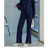 イージーケア美脚ストレッチスリットパンツ［M4472］ スリットパンツ レディー… | KOBE LETTUCE | 詳細画像6 