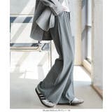 起毛リブ美脚パンツ［M4499］ワイドパンツ カーブ リブ | KOBE LETTUCE | 詳細画像5 
