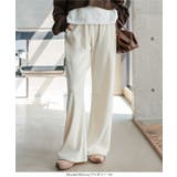 起毛リブ美脚パンツ［M4499］ワイドパンツ カーブ リブ | KOBE LETTUCE | 詳細画像8 