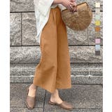 ウエストバックゴムリネンタッチワイドパンツ レディース ボトムス | KOBE LETTUCE | 詳細画像1