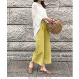 ウエストバックゴムリネンタッチワイドパンツ レディース ボトムス | KOBE LETTUCE | 詳細画像19