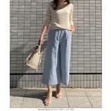 ウエストバックゴムリネンタッチワイドパンツ レディース ボトムス | KOBE LETTUCE | 詳細画像11