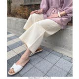 ウエストバックゴムリネンタッチワイドパンツ レディース ボトムス | KOBE LETTUCE | 詳細画像13