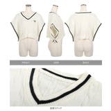 ラインケーブルニットベスト［N1094］ | KOBE LETTUCE | 詳細画像10 