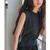 サイドバイカラーラインノースリーブニットトップス［N1100］ | KOBE LETTUCE | 詳細画像1 