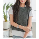 サイドバイカラーラインノースリーブニットトップス［N1100］ | KOBE LETTUCE | 詳細画像4 