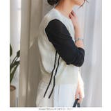 サイドバイカラーラインノースリーブニットトップス［N1100］ | KOBE LETTUCE | 詳細画像7 