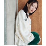 ロゴ刺繍ニットカーディガン［N1111］ | KOBE LETTUCE | 詳細画像5 
