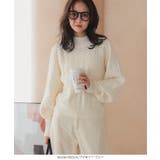 立体ケーブルモックネックニットトップス［N1116］ | KOBE LETTUCE | 詳細画像4 